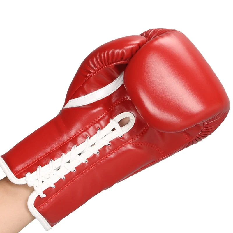 Pro Lace Up Boxing Gloves