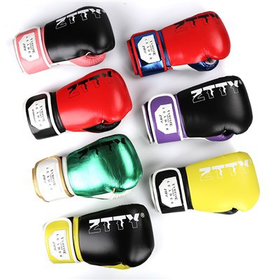 진정한 가죽 권투 장갑